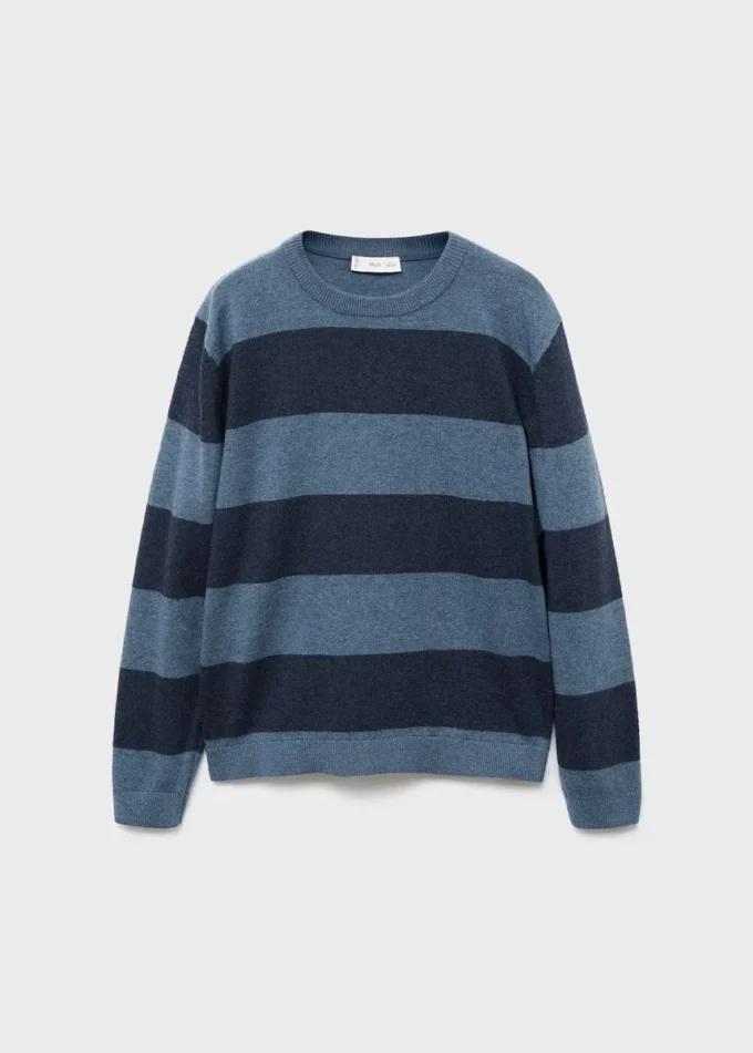 Maglione a righe in maglia Maglione a righe in maglia