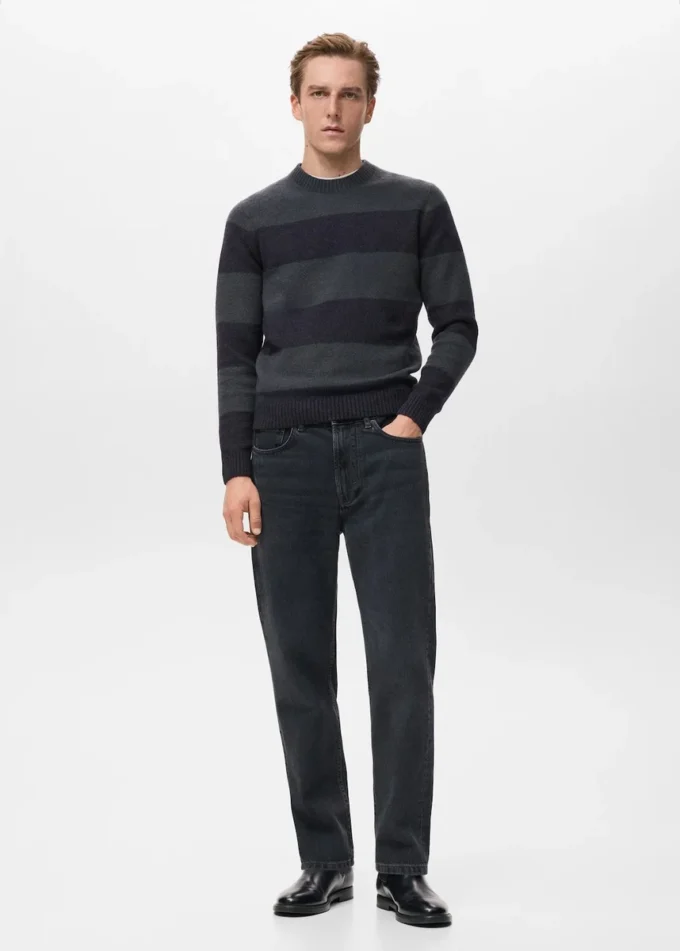 Maglione a righe in misto lana Maglione a righe in misto lana