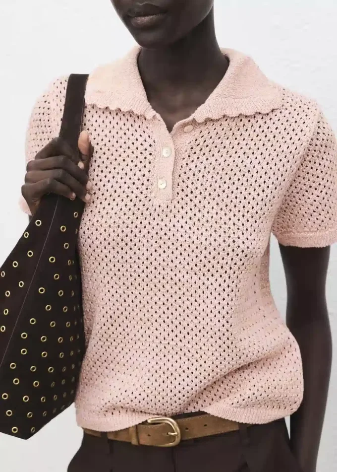 Maglione all’uncinetto in lurex Maglione all’uncinetto in lurex