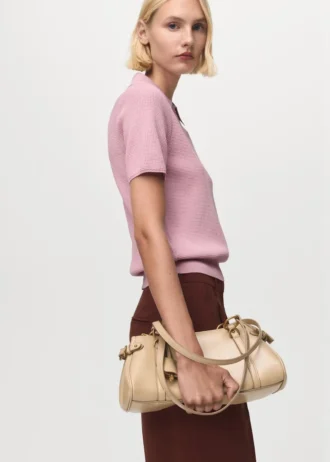 Maglione con collo a camicia