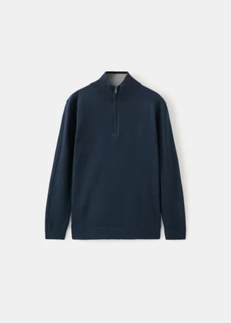 Maglione con collo a zip