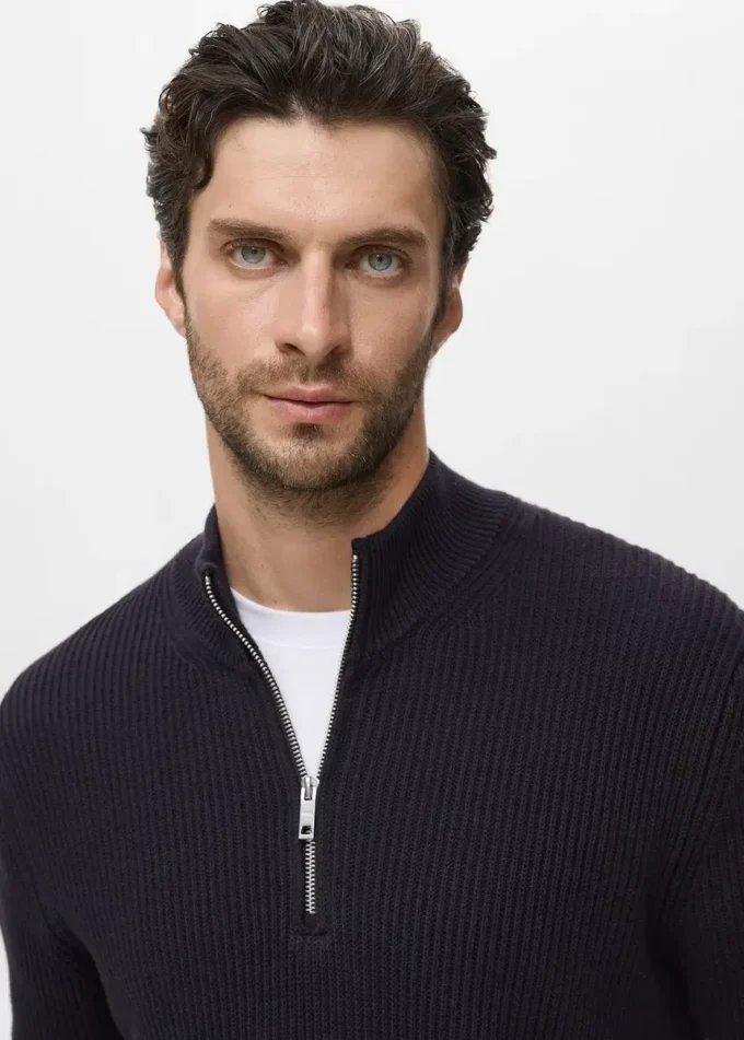 Maglione con collo Perkins 100% cotone Maglione con collo Perkins 100% cotone