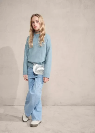 Maglione con dettagli in strass