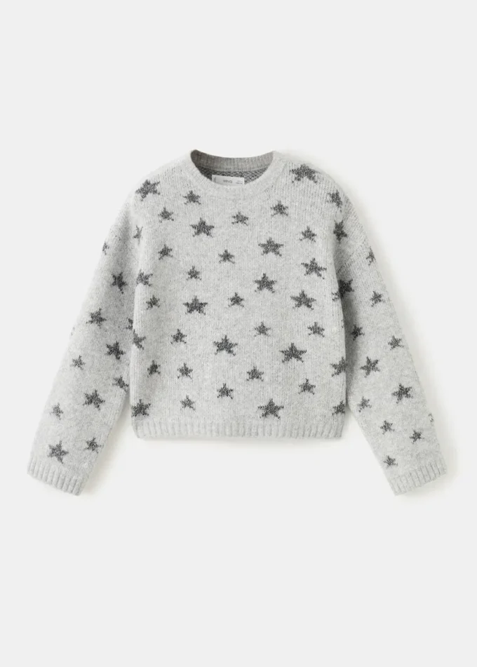 Maglione con stelle in lurex Maglione con stelle in lurex