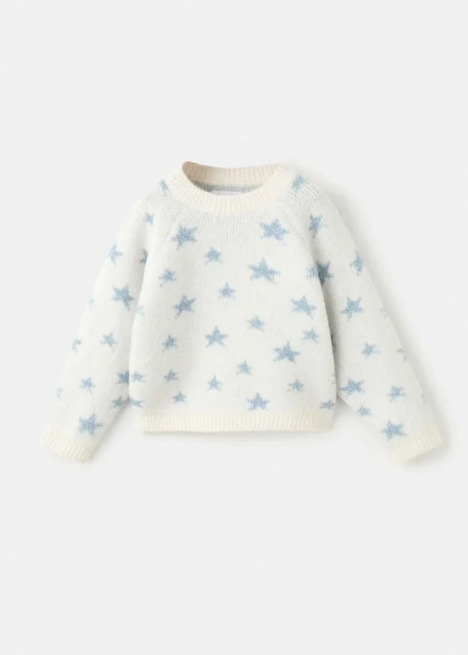 Maglione con stelle in lurex Maglione con stelle in lurex