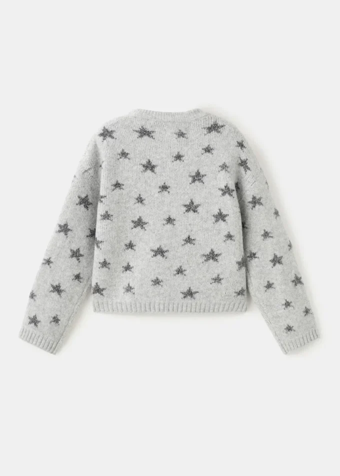 Maglione con stelle in lurex Maglione con stelle in lurex