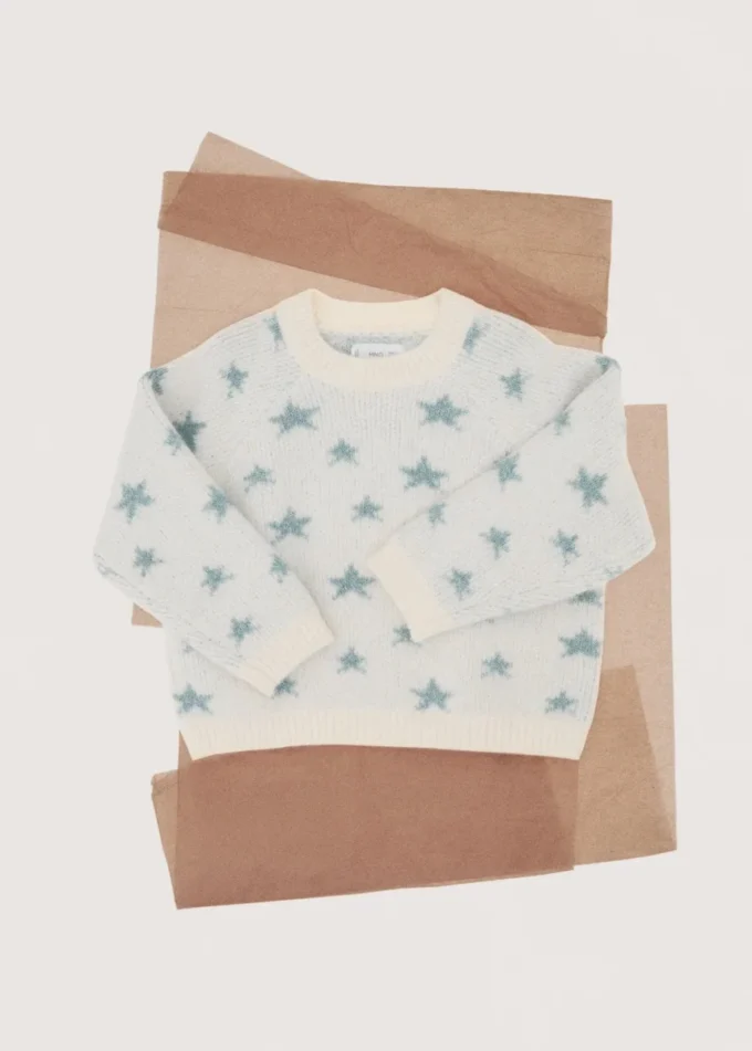 Maglione con stelle in lurex Maglione con stelle in lurex