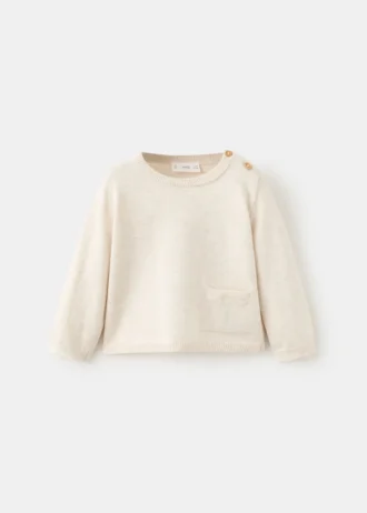 Maglione con tasche in maglia