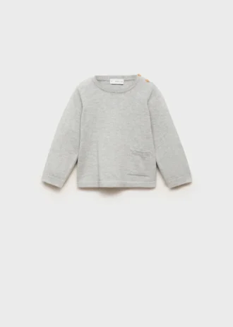 Maglione con tasche in maglia