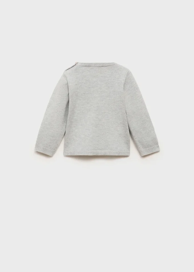 Maglione con tasche in maglia