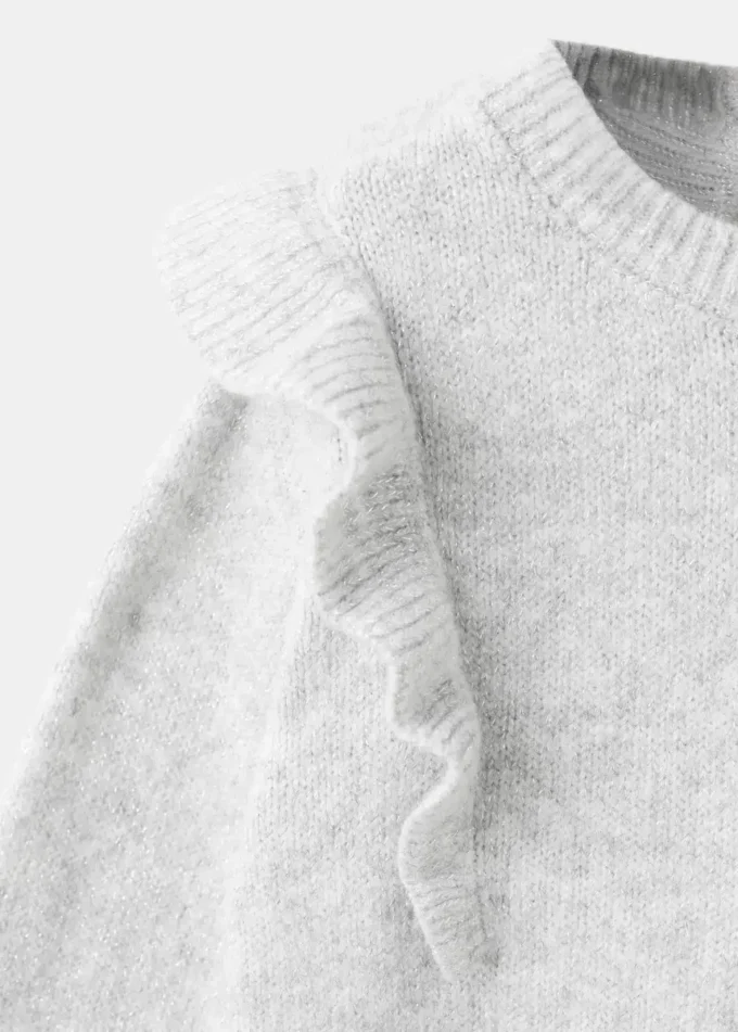 Maglione con volant in lurex Maglione con volant in lurex