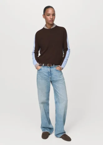 Maglione dal design combinato