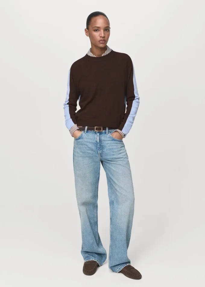 Maglione dal design combinato Maglione dal design combinato