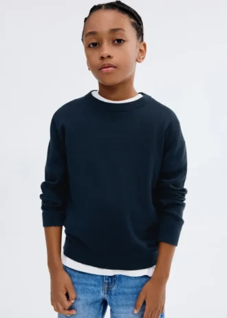 Maglione essenziale in misto cotone