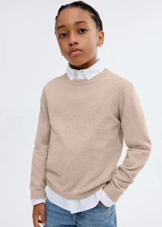 Maglione essenziale in misto cotone