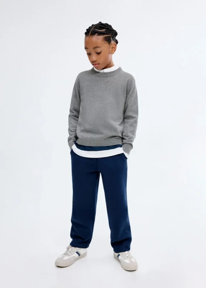 Maglione essenziale in misto cotone Maglione essenziale in misto cotone