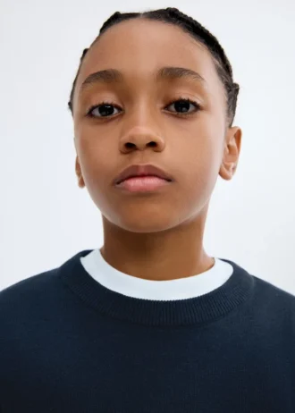 Maglione essenziale in misto cotone