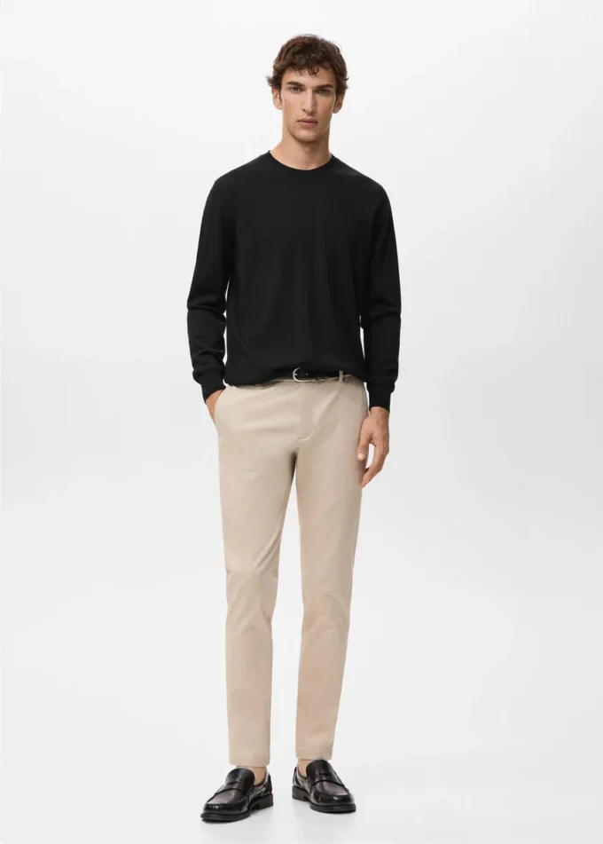 Maglione girocollo 100% lana merino Maglione girocollo 100% lana merino