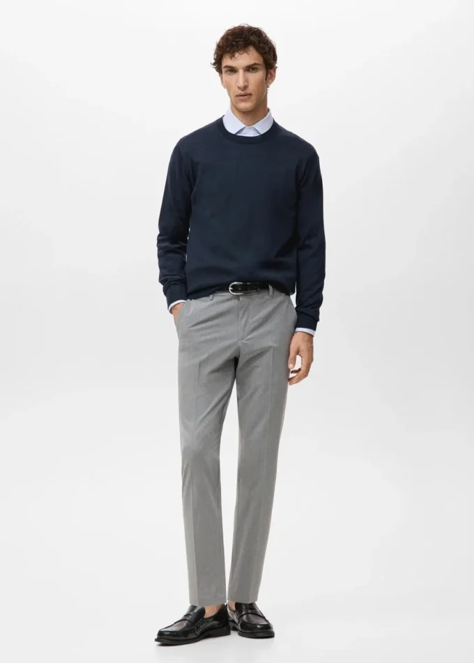 Maglione girocollo 100% lana merino Maglione girocollo 100% lana merino