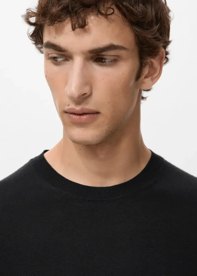 Maglione girocollo 100% lana merino Maglione girocollo 100% lana merino