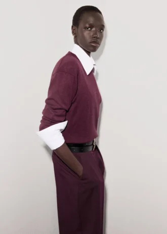 Maglione girocollo in maglia fine