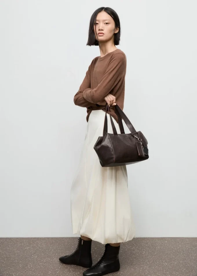 Maglione girocollo in maglia fine Maglione girocollo in maglia fine