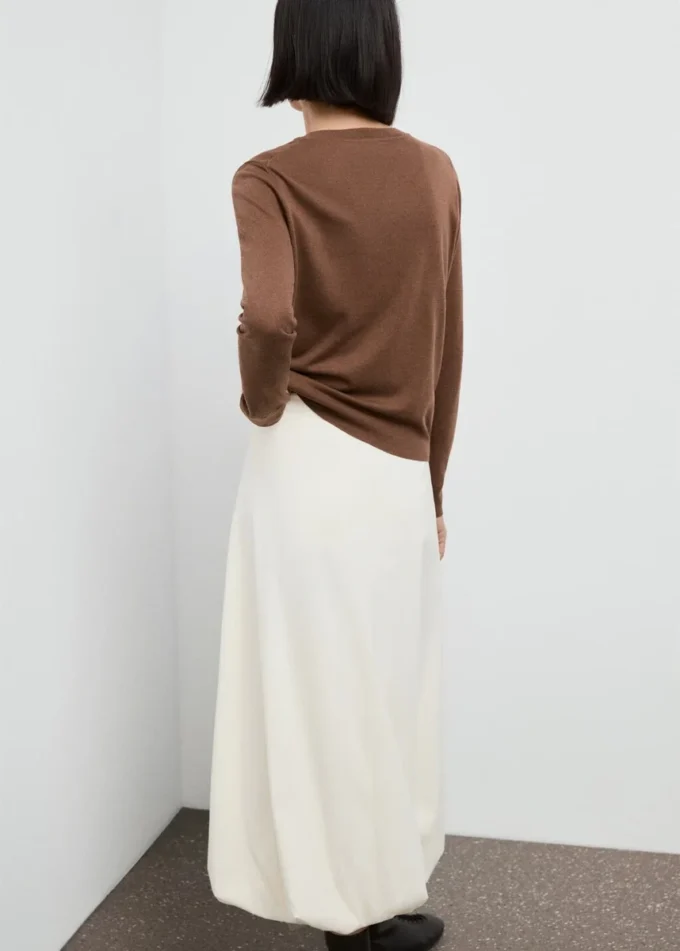 Maglione girocollo in maglia fine Maglione girocollo in maglia fine