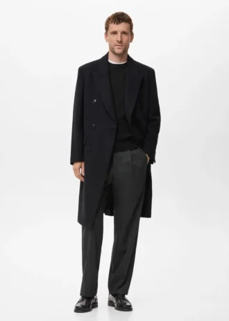 Maglione in cotone a maglia fine a coste