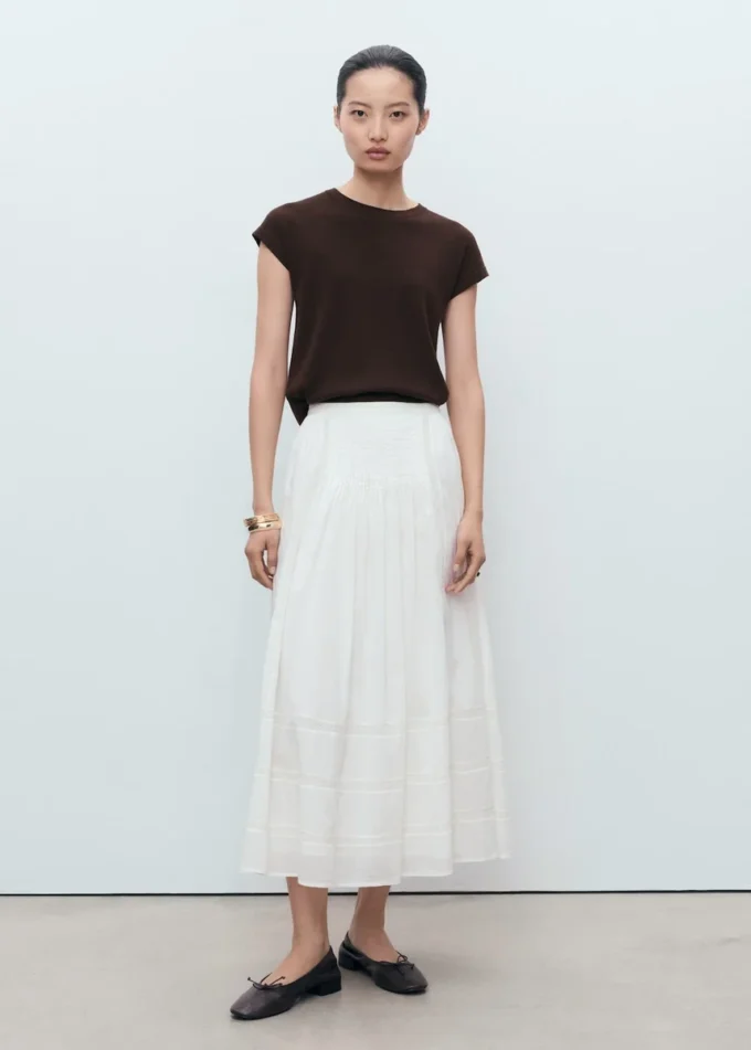 Maglione in cotone a maniche corte Maglione in cotone a maniche corte