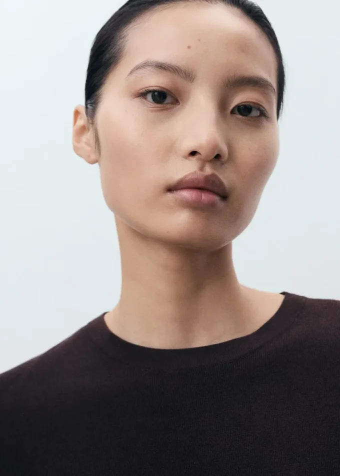 Maglione in cotone a maniche corte Maglione in cotone a maniche corte