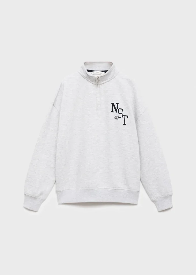 Maglione in cotone con collo Perkins Maglione in cotone con collo Perkins