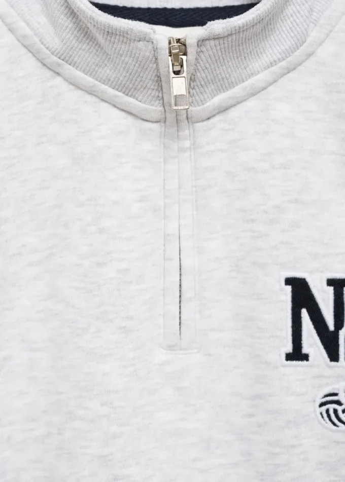 Maglione in cotone con collo Perkins Maglione in cotone con collo Perkins