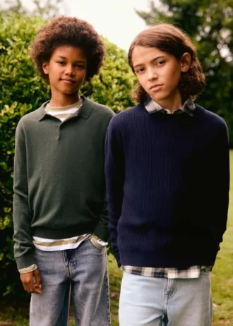 Maglione a collo alto lavorato a maglia