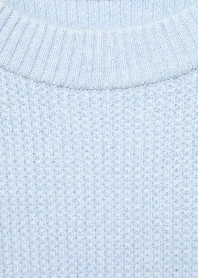 Maglione in cotone lavorato a maglia