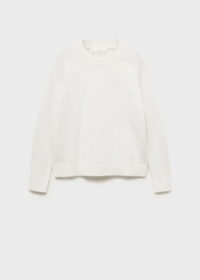 Maglione in cotone lavorato a maglia