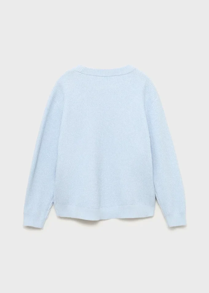 Maglione in cotone lavorato a maglia