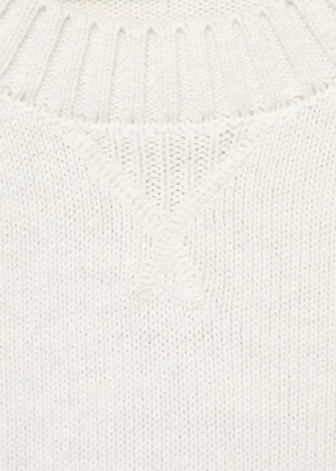 Maglione in cotone lavorato a maglia