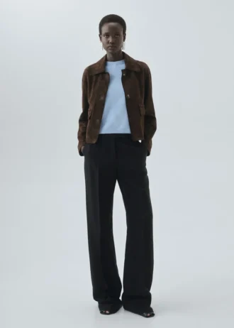 Maglione in lana a maniche corte