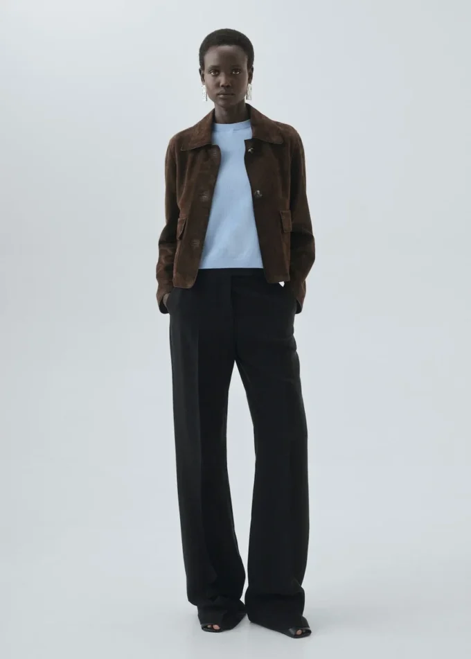 Maglione in lana a maniche corte Maglione in lana a maniche corte