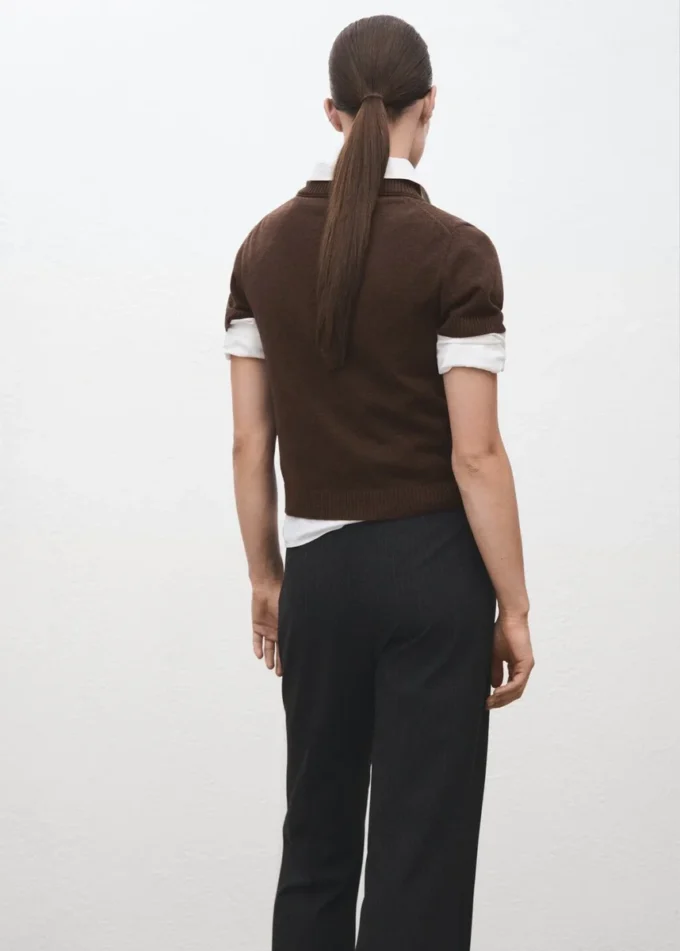 Maglione in maglia con scollo a V Maglione in maglia con scollo a V