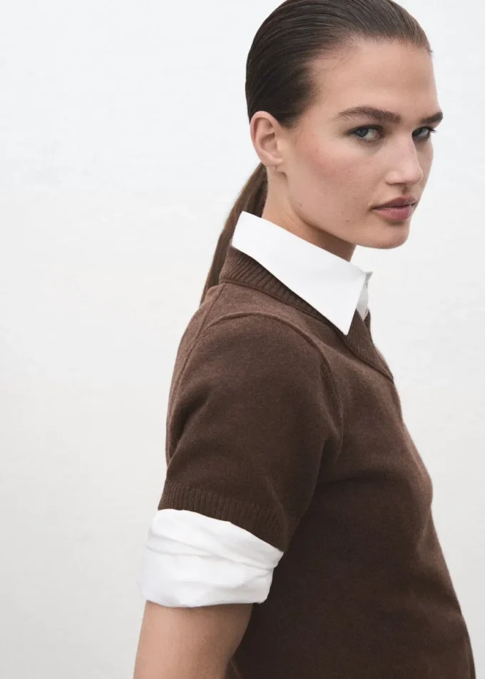 Maglione in maglia con scollo a V Maglione in maglia con scollo a V