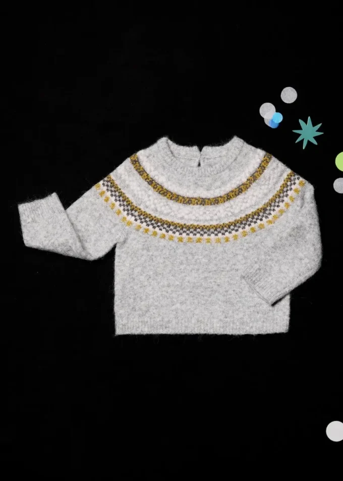 Maglione in maglia jacquard