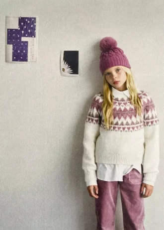 Maglione in maglia jacquard