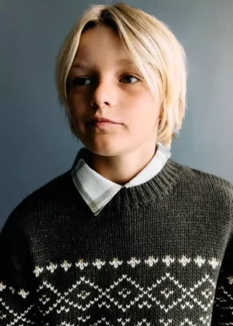 Maglione in maglia jacquard