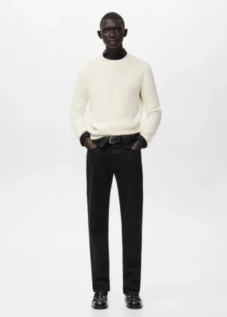 Maglione in maglia strutturata 100% cotone