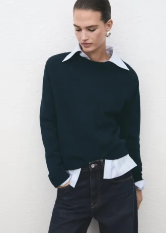 Maglione in misto lana lavorato a maglia