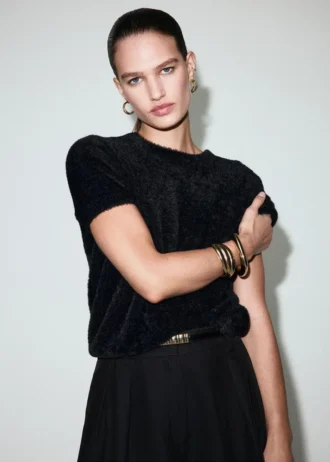 Maglione in pelliccia sintetica