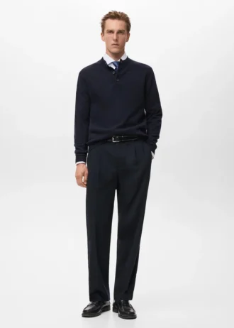 Maglione lavorato a maglia 100% lana extrafine