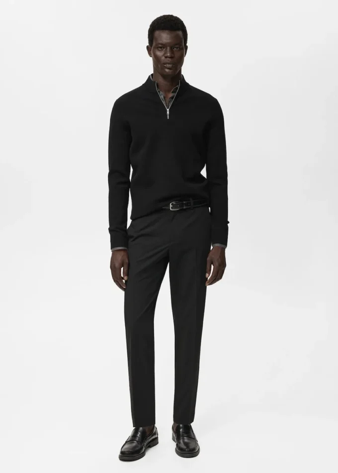 Maglione lavorato a maglia con collo Perkins Maglione lavorato a maglia con collo Perkins