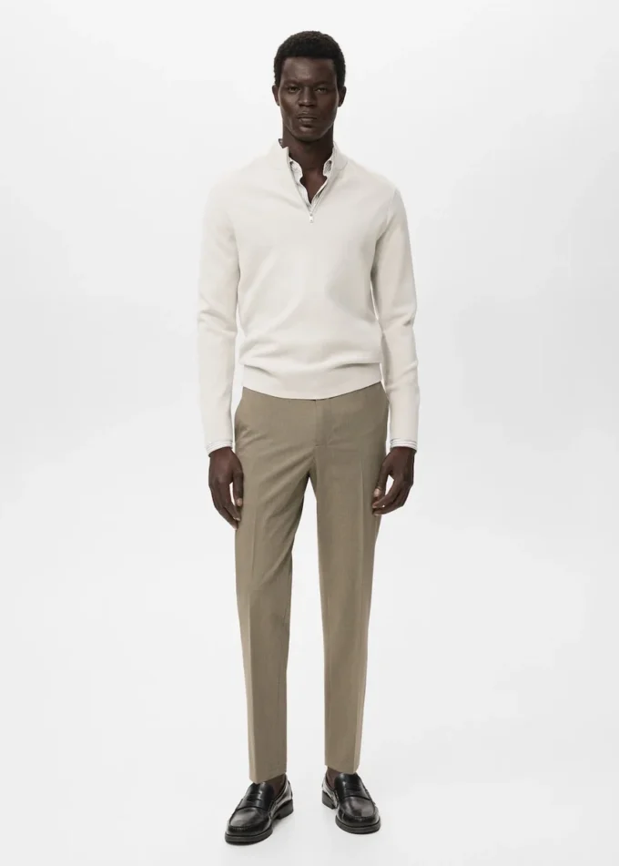 Maglione lavorato a maglia con collo Perkins Maglione lavorato a maglia con collo Perkins